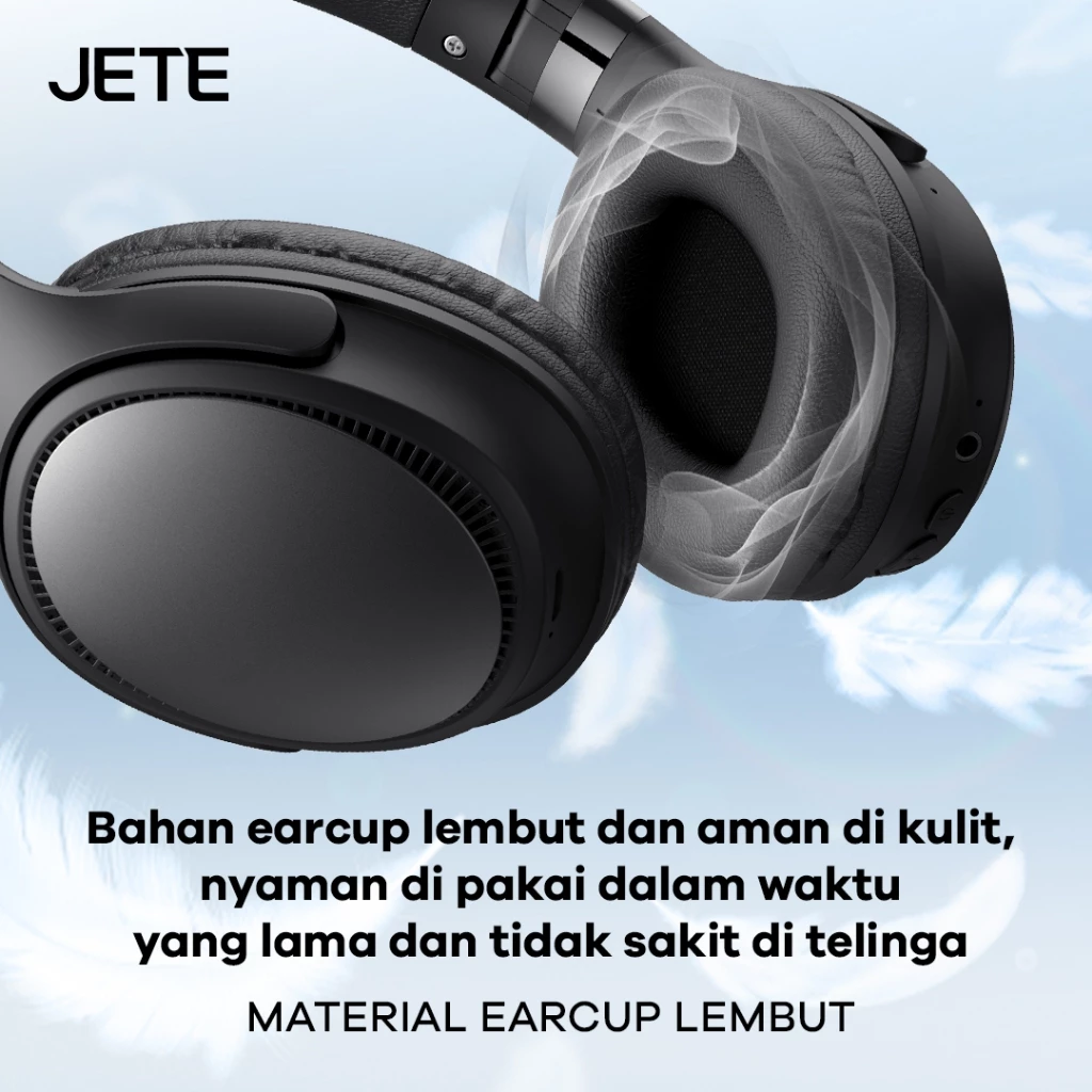 Headphone Bluetooth JETE 08 Noise Cancelling Bluetooth 5.3 - JETE 08 - Garansi 2 Tahun