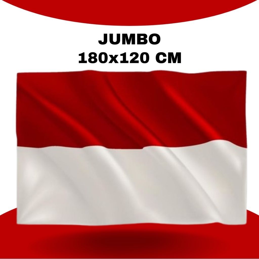 Bendera Merah Putih Ukuran Jumbo Agustus Kemerdekaan Indonesia 180x120 cm