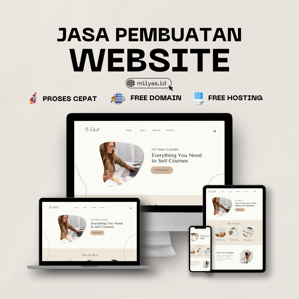 Jasa Pembuatan Website Profesional Murah Terpercaya Gratis Hosting Domain Dan Email Bisnis