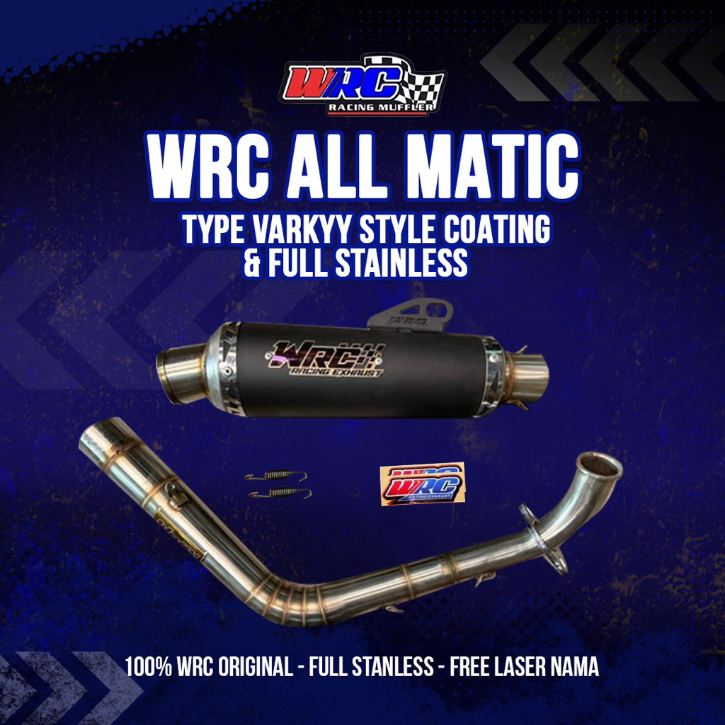 Jual WRC KNALPOT TYPE VARKYY STYLE COATING & FULL STAINLESS ALL MATIC ...