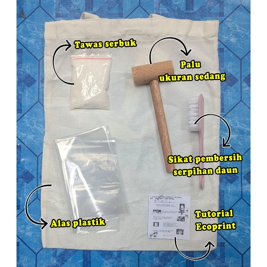 Paket Totebag Lengkap kurikulum merdeka Ecoprint P5 termurah dan terlengkap