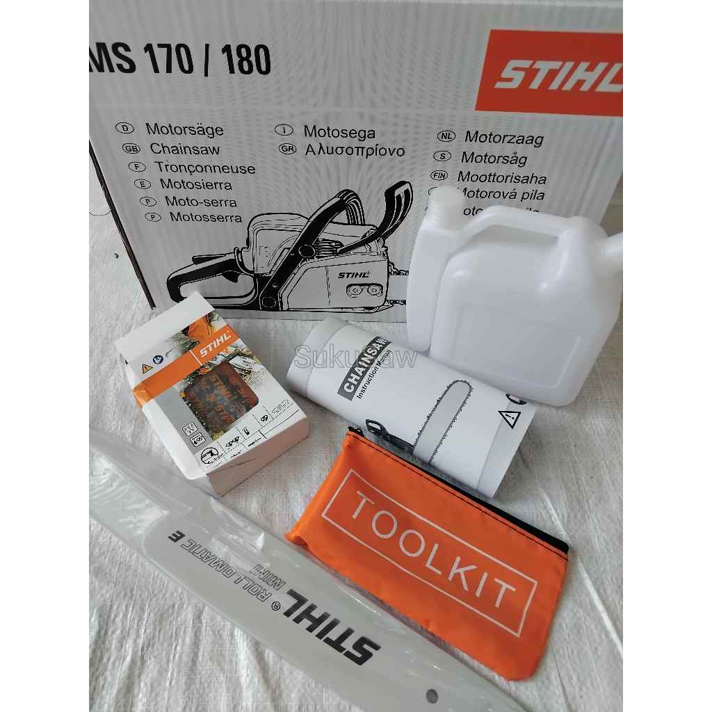 Jual MESIN CHAINSAW MS 180 STIHL 16 INCH PANJANG BAR 40CM RANTAI 27T ...