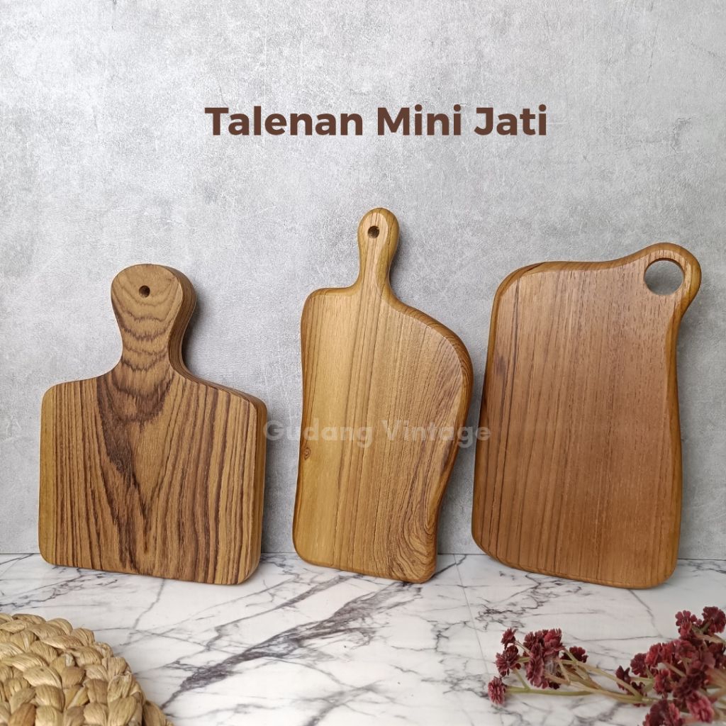 Jual Talenan Mini Jati Talenan kayu camping foodgrade uk 13*20cm ...