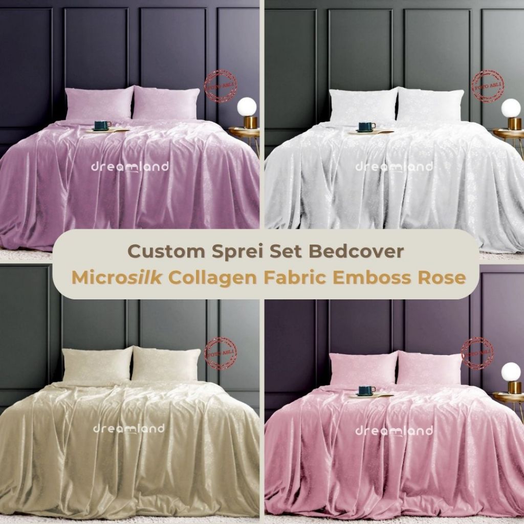 Jual [DL] DREAMLAND | Sprei Set | Bedcover | Microsilk Collagen Fabric ...