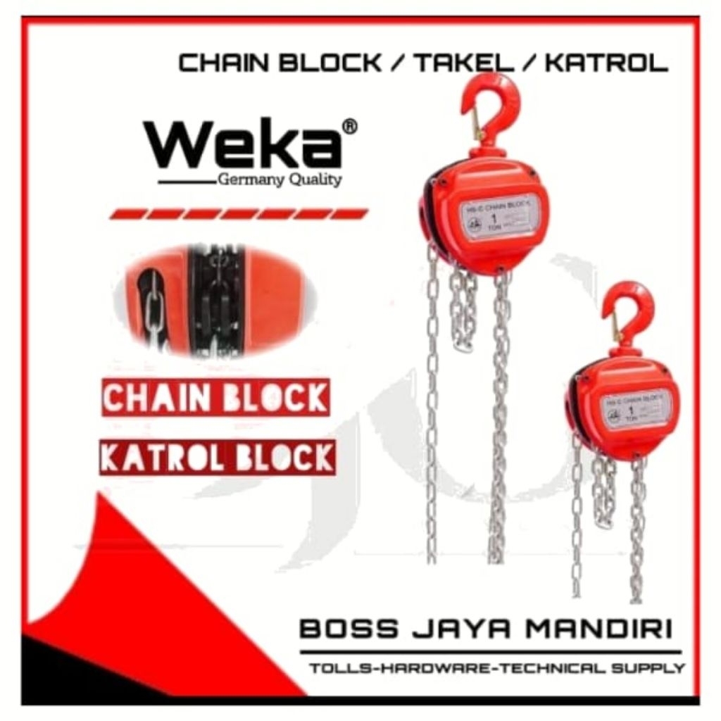 Jual chain block takel 1 ton x 15 meter weka germany | Shopee Indonesia
