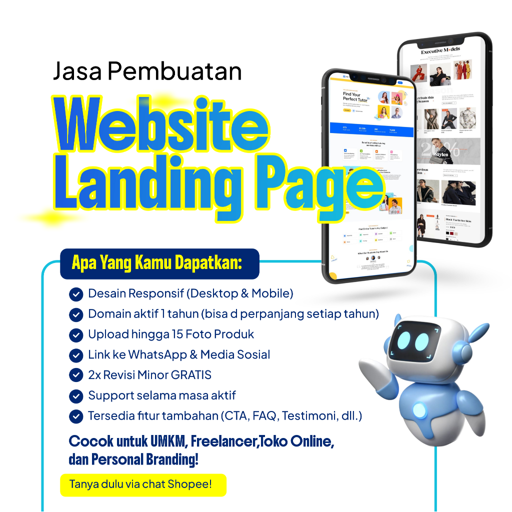 Landing Page Jualan | Website UMKM | Website Perusahaan