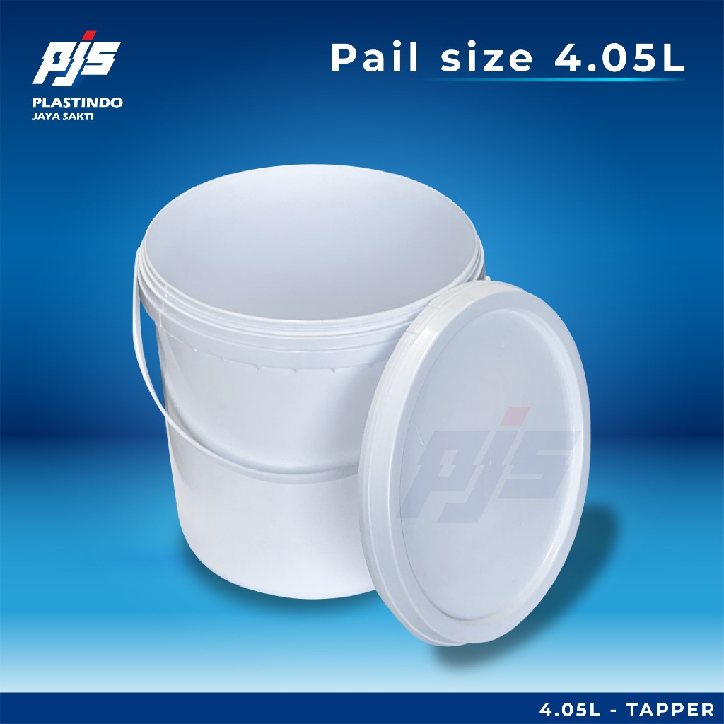 Jual Ember Bucket Plastik 4L Tapered | Pail Plastik Full Set Tutup 4 ...