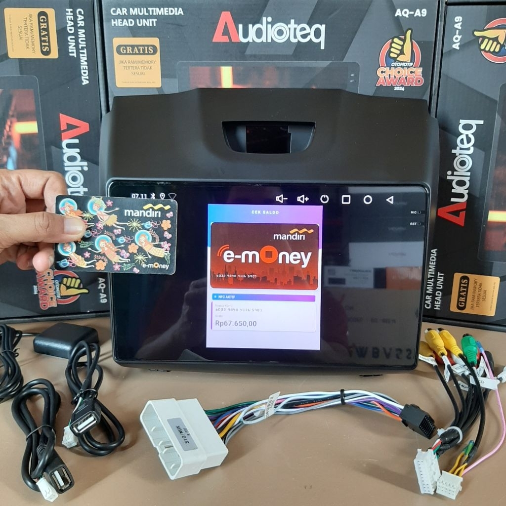 Jual HEAD UNIT ANDROID AUDIOTEQ NFC RAM 2/64 GB ISUZU MUX ANDROID MUX 9 ...