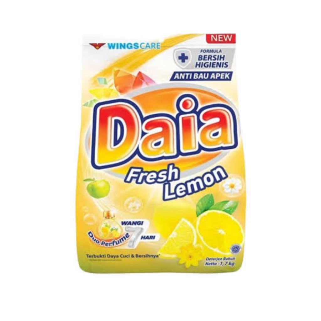 Jual daia fresh lemon detergen bubuk duo perfume wangi 7 hari | Shopee ...