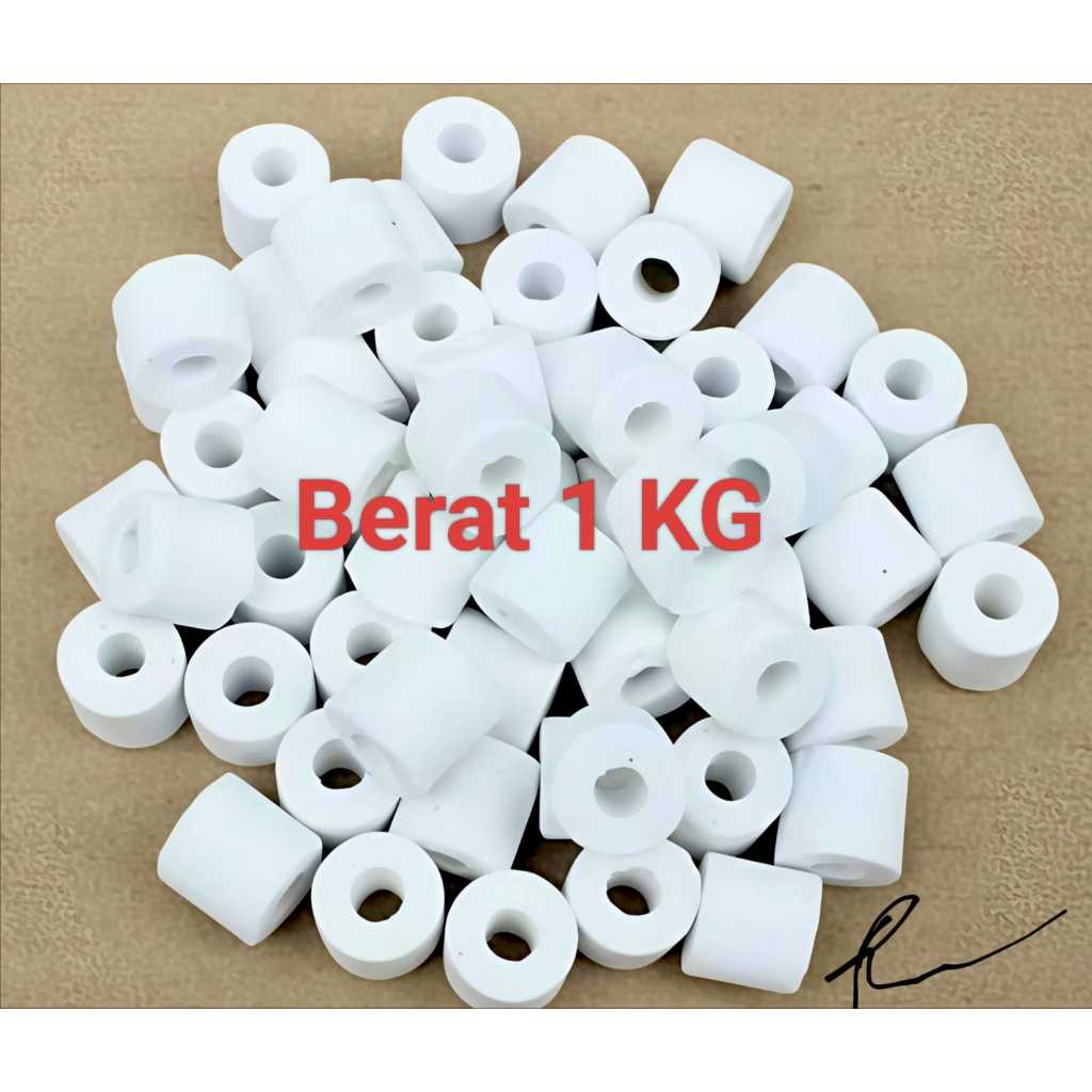 Jual Bio Ring Ceramic Berat 1 KG BIO RING MEDIA FILTER AQUARIUM BIORING ...