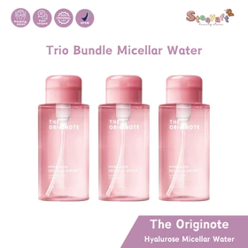 3 Pcs The Originote Micellar Water 300ml Hyalurose – Micellar Cleansing Water Makeup Remover