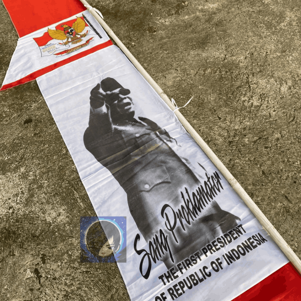 Bendera umbul umbul merah putih 17 Agustus premium bandir Soekarno 3M Dirgahayu tahan angin siap pasang