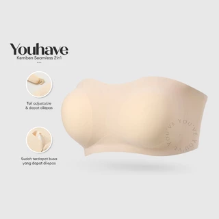 You've ( YouHave ) BH Seamless Kemben Sport Bra Seamless Sport Bra Wanita Tanpa Kait 100130