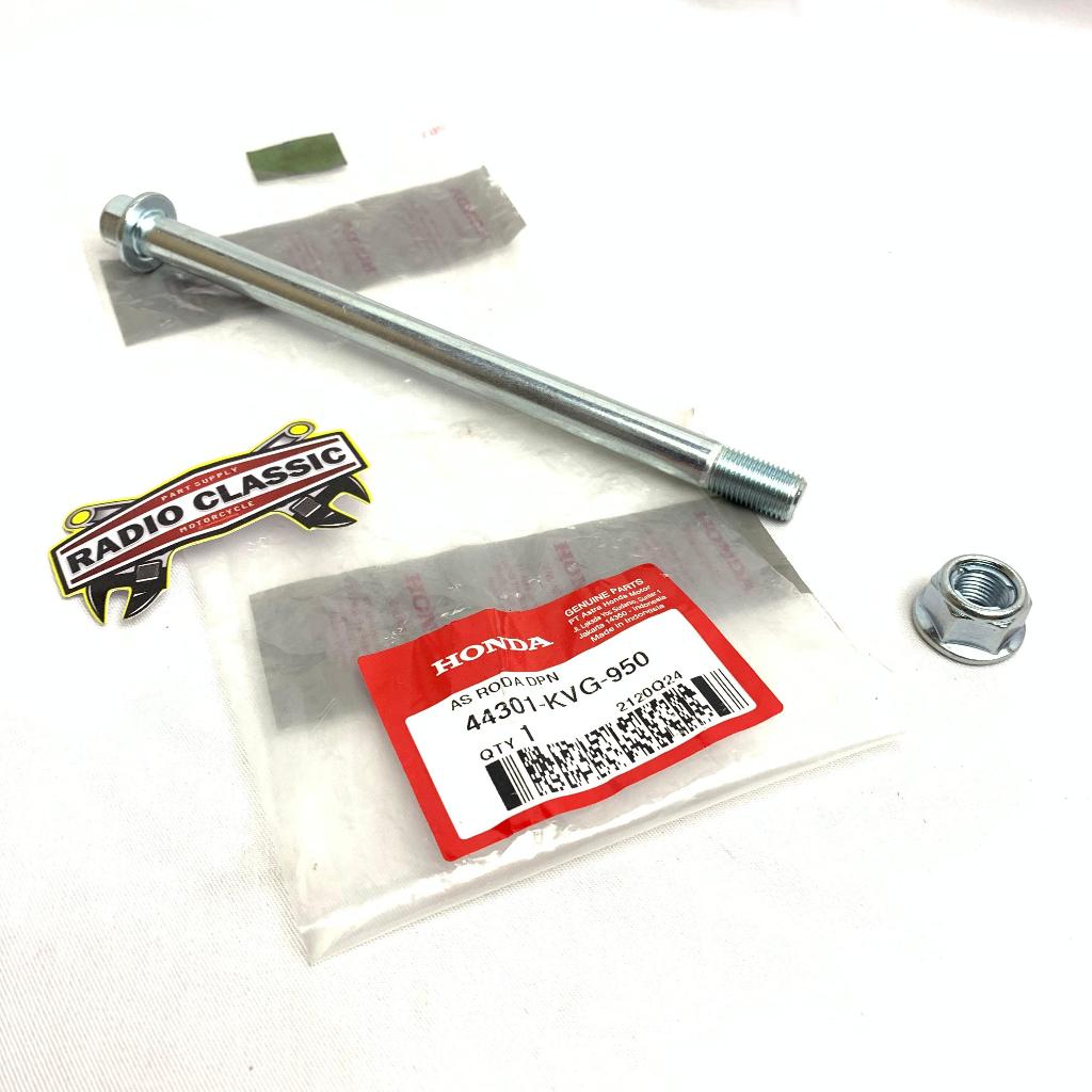 Jual As Roda Depan + Mur roda Axle FR Wheel Honda BeAT Spacy Vario 110 ...
