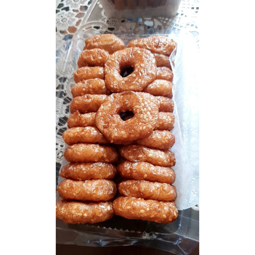 Jual ali agrem/kue cincin wijen mini 50pcs | Shopee Indonesia