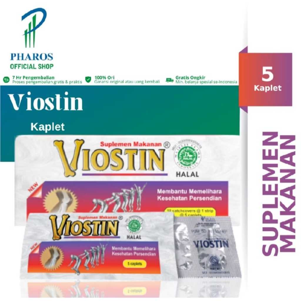Jual Viostin Strip 5 Kaplet Memelihara Kesehatan Sendi | Shopee Indonesia