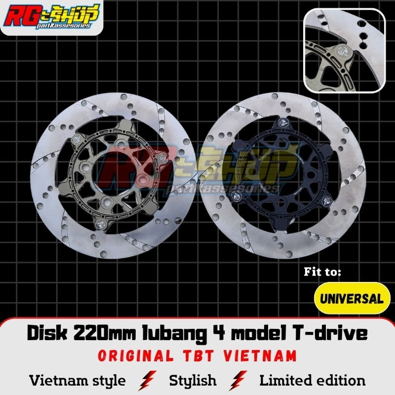 Jual Disk Cakram Piringan TBT 220mm Floating T Drive TDV HY 002 Mio ...