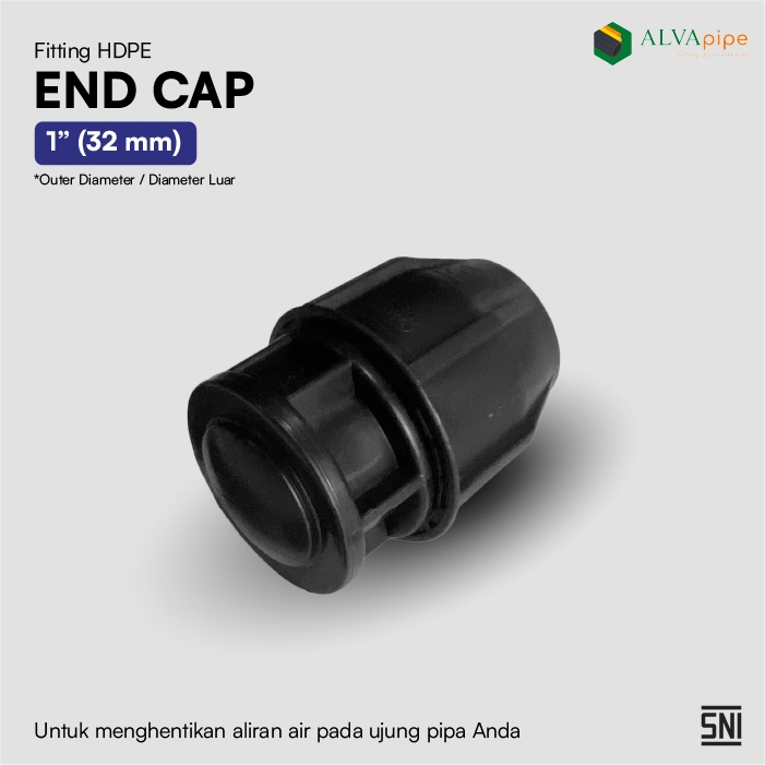 Jual ALVApipe Fitting End Cap 1 inch (32 mm) | Shopee Indonesia