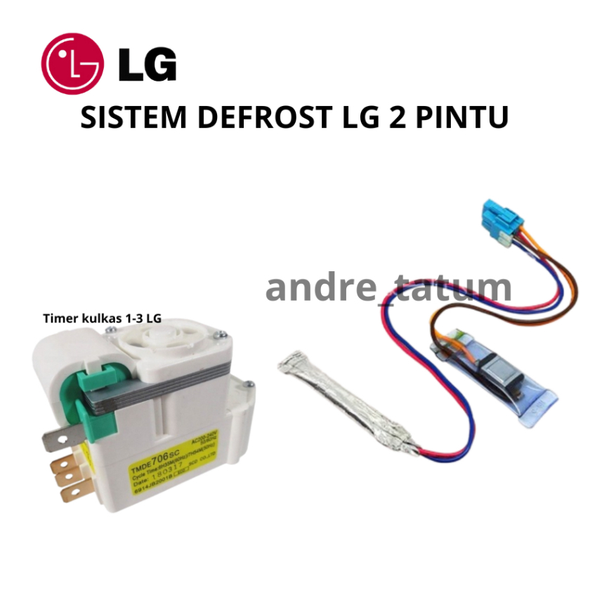 Jual TIMER KULKAS + DEFROST LG 2 PINTU 1 SET | Shopee Indonesia