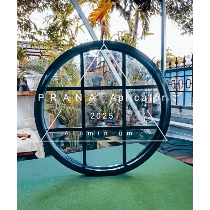 Jual CUSTOM Jendela Aluminium Bundar / Lingkaran, Diameter 90 cm, Kaca ...