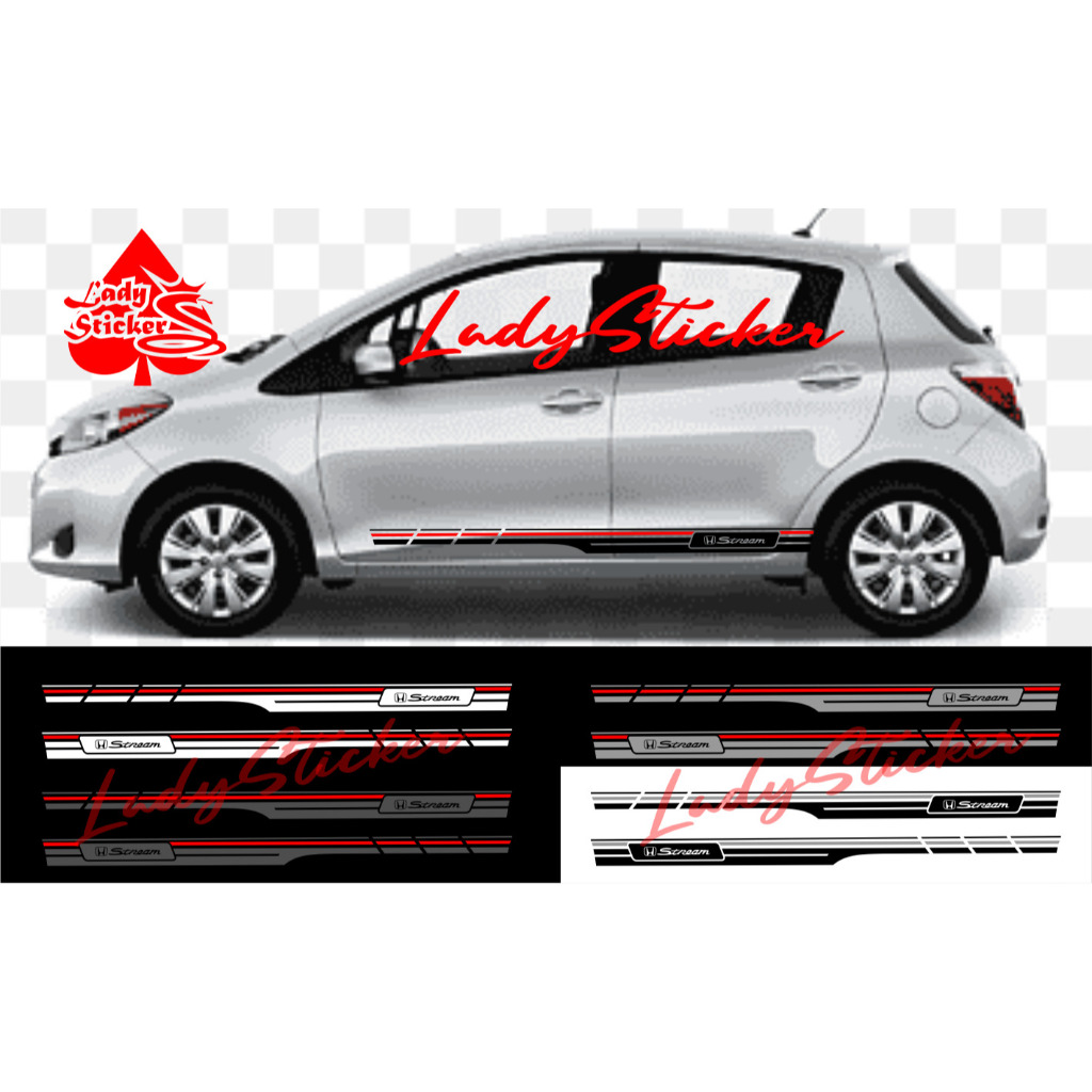 Jual Sticker stiker mobil stream cutting sticker mobil honda stream ...