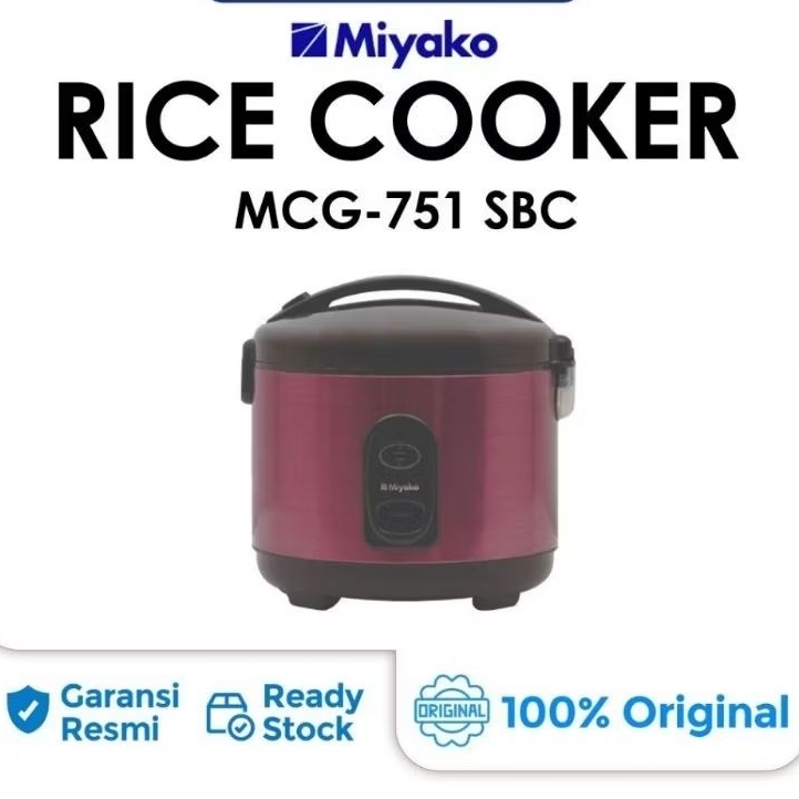 Jual RICE COOKER MAGIC COM MIYAKO MCG 751 MCG751 751SBC SBC MCG751SBC ...