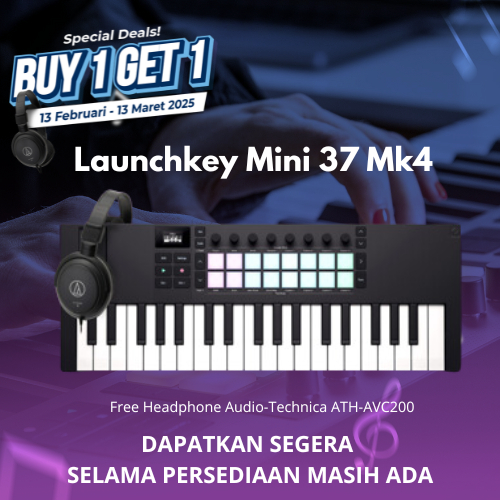 Jual Novation Launchkey Mini 37 MK4 - Compact 37 Mini Key MIDI Keyboard ...