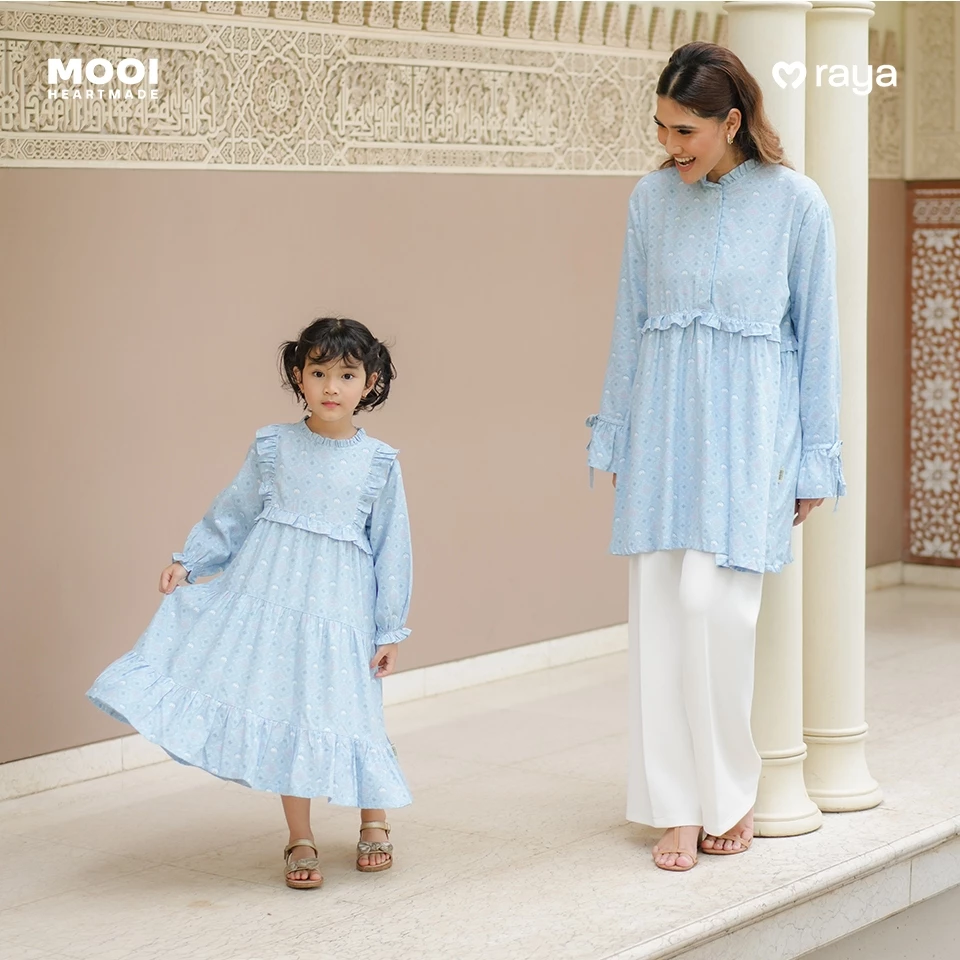 Mooi Dress Anak Gamis Anak Perempuan Raya Collection Namyra Dress Terbaru