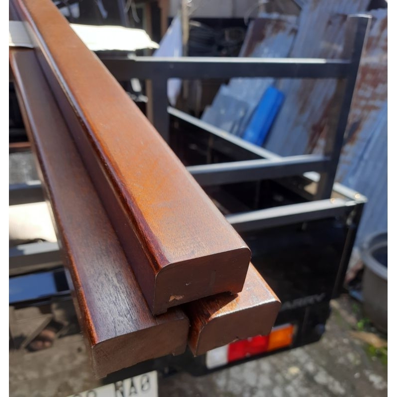 Jual Pesanan 3 btg Railing Kayu Kamper Singkil 4x6x4 mtr finishing ...