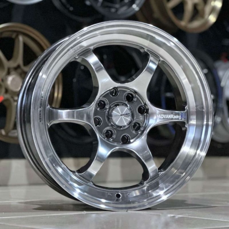 Jual velg mobil ring 15 advan Rgd2 R15 pcd 4x100-4x114 velg racing jazz ...