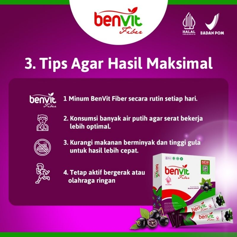 Jual Benvit Fiber Plus Collagen - Rasa Mixberry Bonus Inaco Jelly ...
