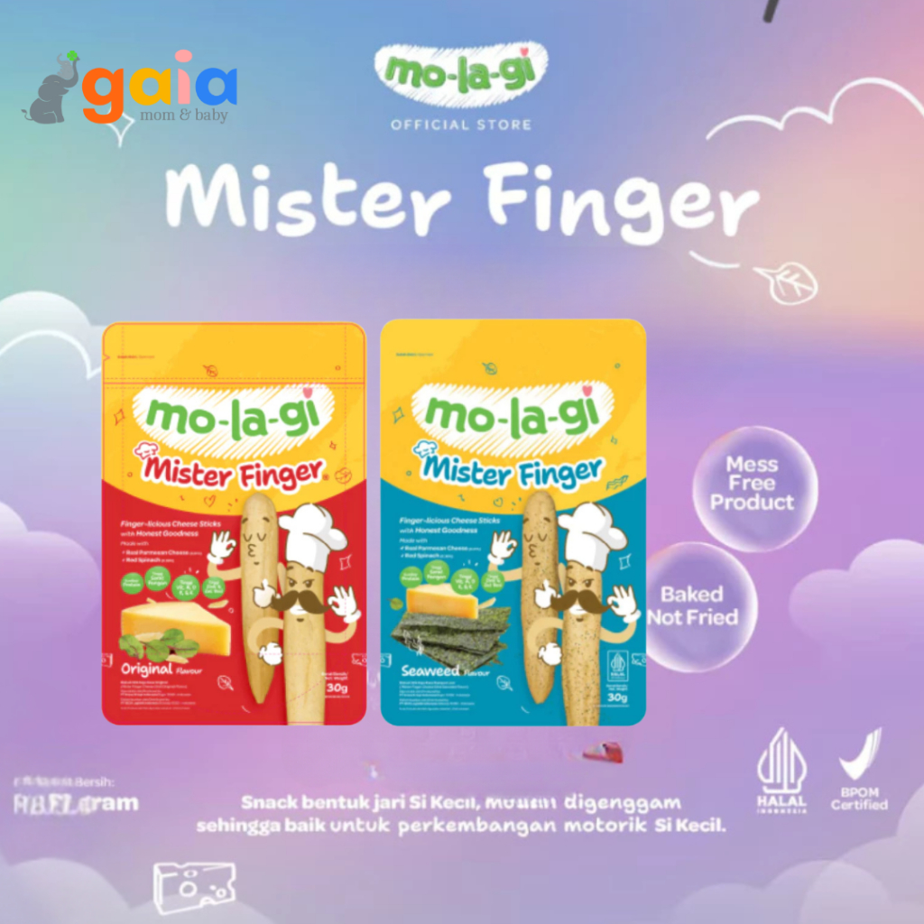 Jual Molagi Mister Finger | Snack Bayi | Shopee Indonesia