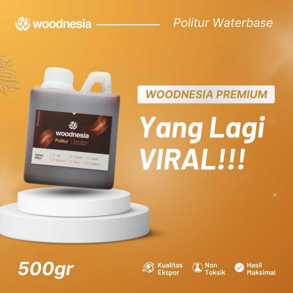 Jual Politur Premium Woodnesia 500gr Plitur Kayu Jati Mahoni Walnut ...