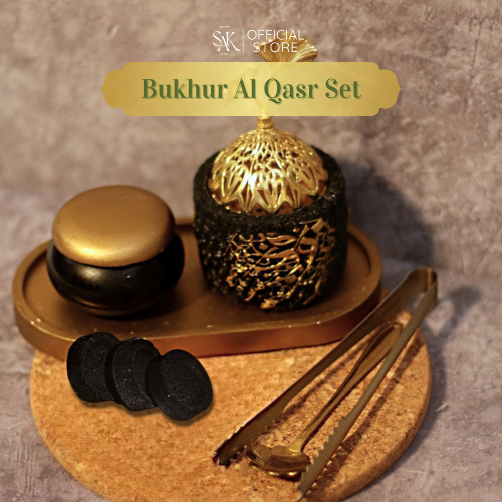 Jual Bukhur Arab Premium Al Qasr Set Black | Shopee Indonesia
