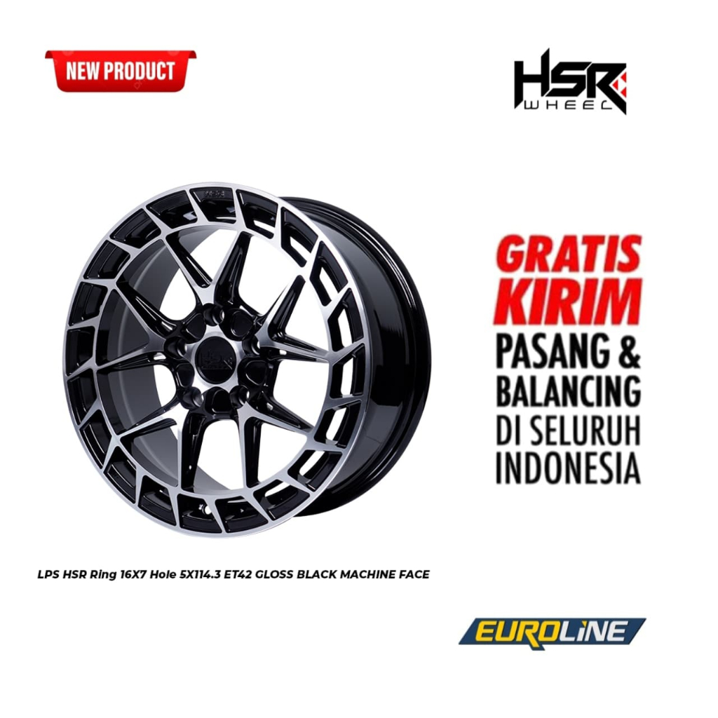 Jual Velg Racing Mobil Ertiga, INNOVA, Xpander HSR LPS R16X7 H5X114,3 ...
