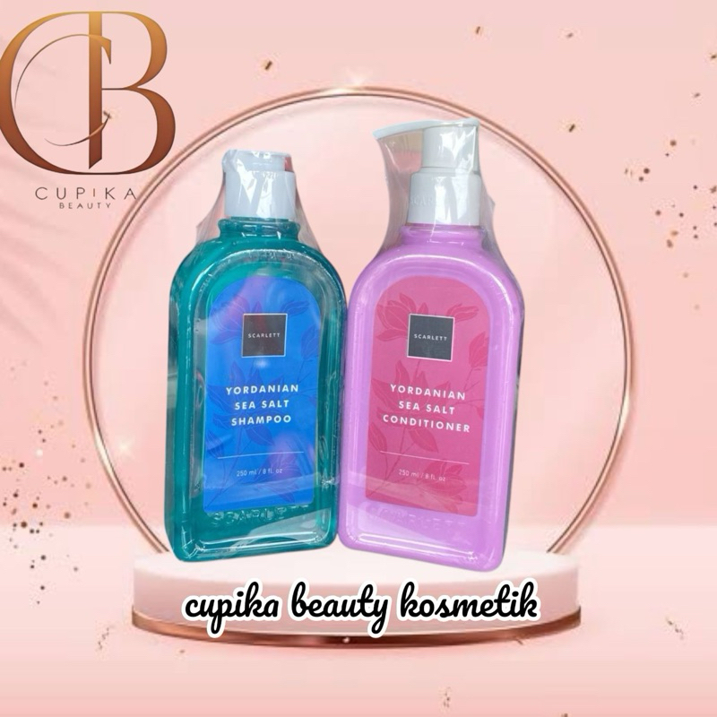 ie,x] SCARLETT yordanian sea salt shampoo & conditioner 250 ml - lembut dan bersih