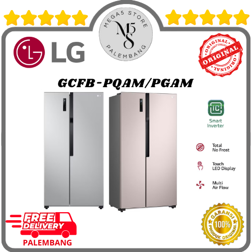 Jual Kulkas LG Set By Side 2 Pintu GCFB507 PQAM / PGAM Kulkas 2 Pintu ...