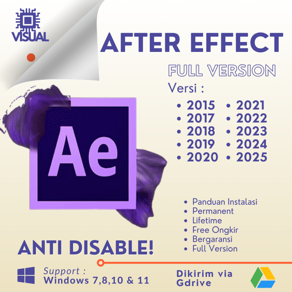 Jual After Effects Full Version Baru Lama Anti Disable 2025 2024 2023