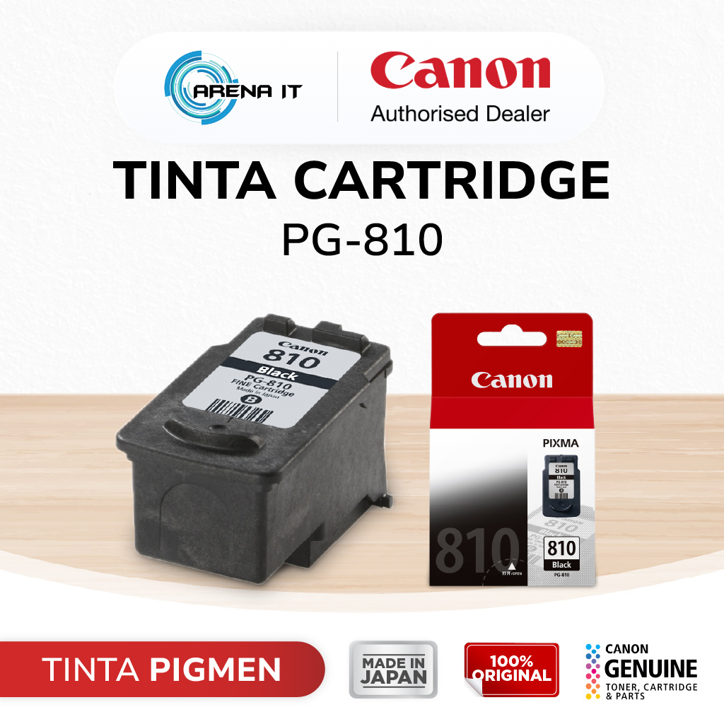 Tinta Original Canon 810 Black PG810 - Tinta Canon iP2770 MP258 MP287 MP496 MP497 MX366 - Tinta Cartridge Katrid