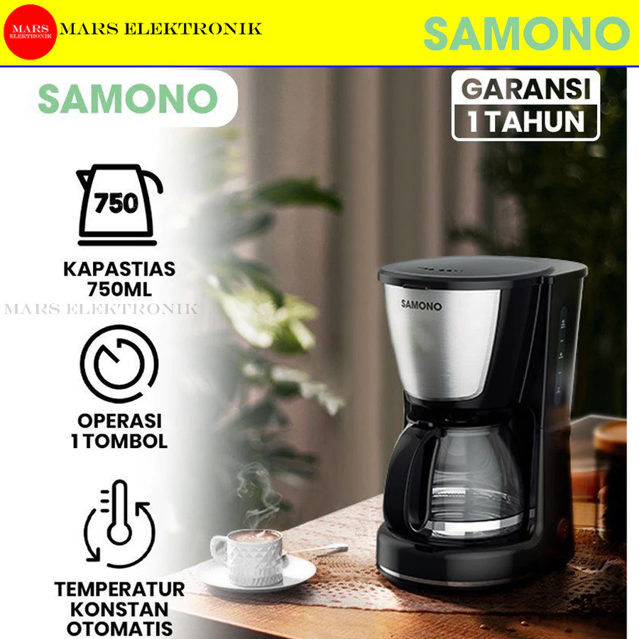 Jual [ COD READY ] COFFEE MAKER SAMONO - SW-CMB06B - MESIN PEMBUAT KOPI ...