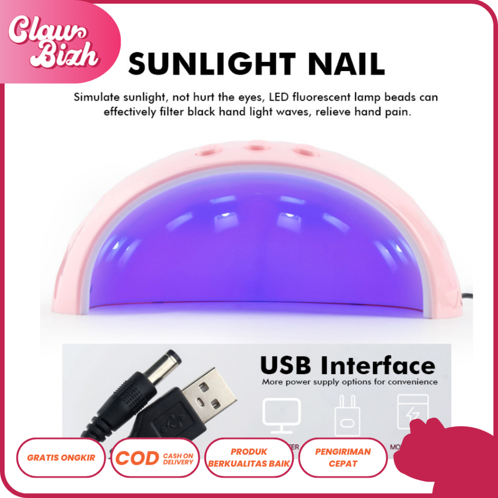 Jual Rising Lady UV Lamp 48 watt / UV Sensorik Sistem / Pengering Kuku ...