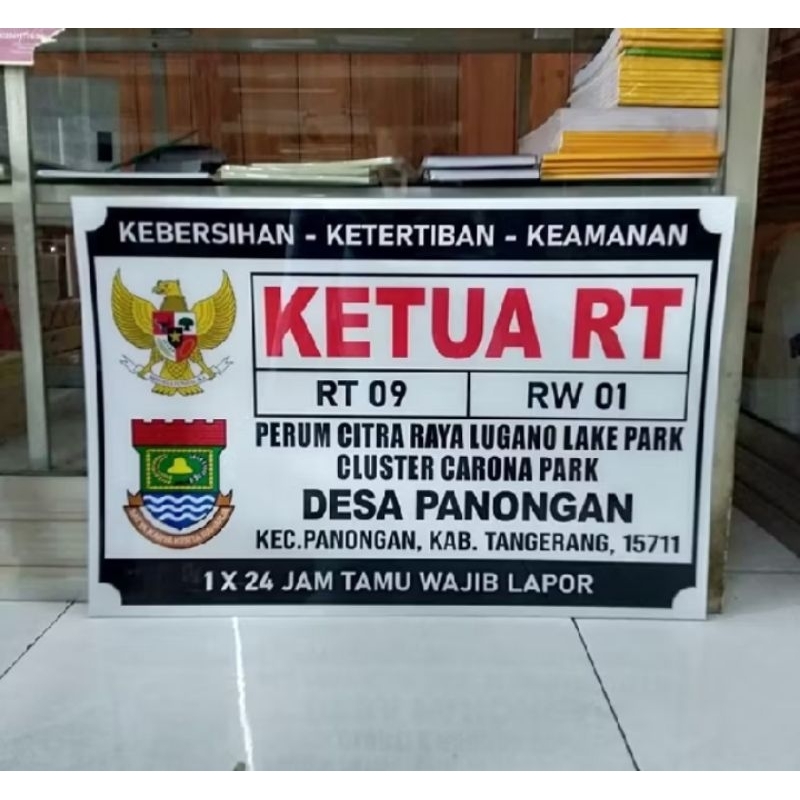 Jual PAPAN NAMA RT RW / NOMOR RUMAH / PRAKTEK KLINIK / BIDAN | Shopee ...