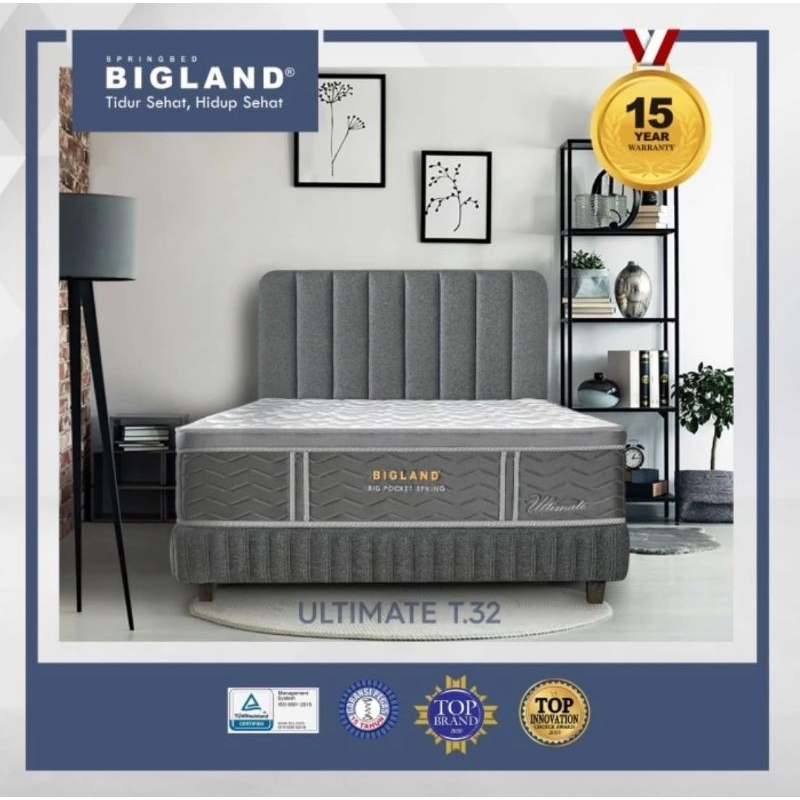 Jual BIGLAND SPRINGBED ULTIMATE PLUSTOP (FOAM ENCASED) 160X200/180X200 ...