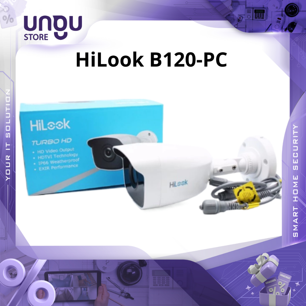 CCTV HiLook 2MP THC-B120-PC Kamera Outdoor Bullet 1080P IR HD CCTV Mini Fixed