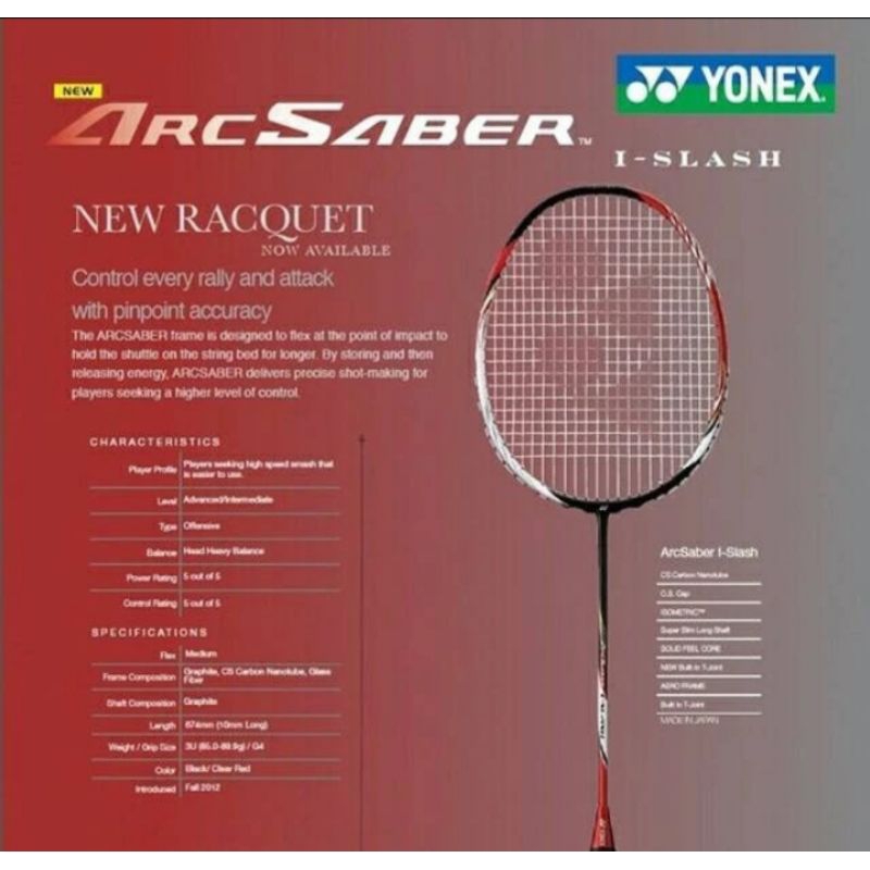Jual YONEX ARCSABER i SLASH ORIGINAL JAPAN | Shopee Indonesia