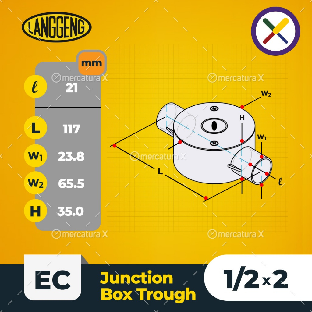 Jual Junction Box Trought 1/2