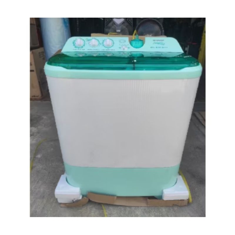 Jual mesin cuci Sharp 10 kg 2 tabung/ mesin cuci Sharp 1070 | Shopee ...