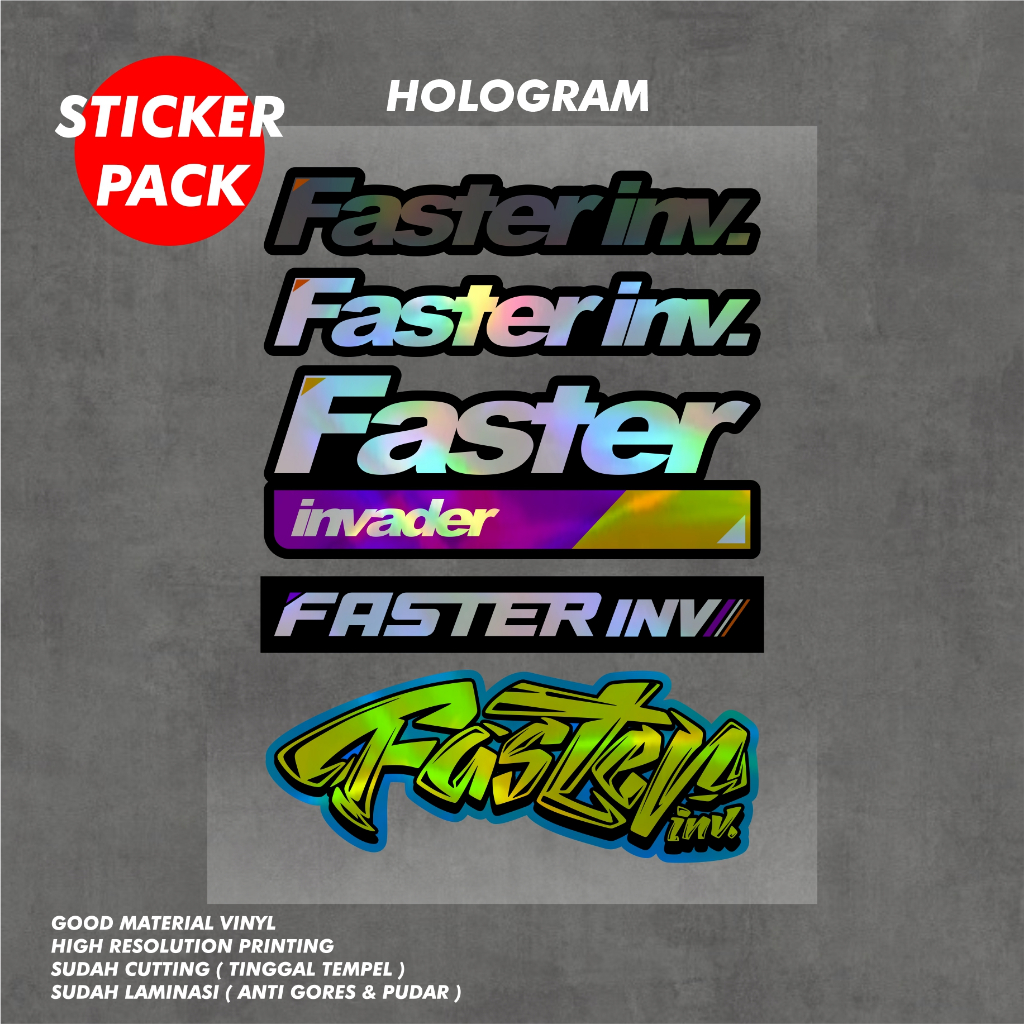 Jual Sticker Pack Racing Faster | Shopee Indonesia
