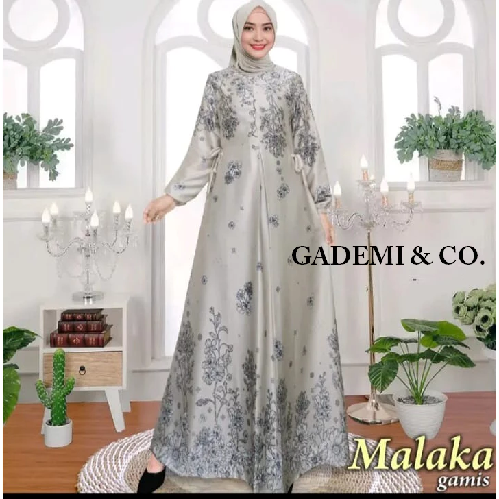 Detail Motif & Bahan Gamis MALAKA