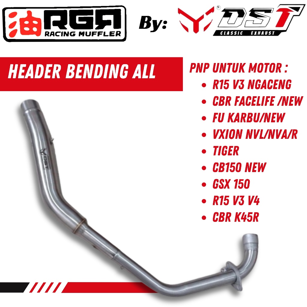 Jual Header BENDING RGR Exhaust ALL MATIC – Brand Extension dari DST ...